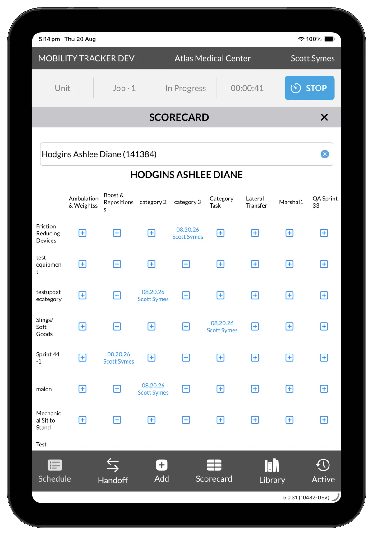 MobilityTracker scorecard review